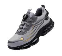 Henner Z90 Chaussures de sécurité avec embout en acier et boucle rotative résistantes à l'usure - Chaussures de travail ultra légères et respirantes avec protection anti-perforation et anti-chocs,