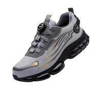 Henner Z90 Chaussures de sécurité avec embout en acier et boucle rotative résistantes à l'usure - Chaussures de travail ultra légères et respirantes avec protection anti-perforation et anti-chocs,