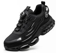 Henner Z90 Chaussures de sécurité avec embout en acier et boucle rotative résistantes à l'usure - Chaussures de travail ultra légères et respirantes avec protection anti-perforation et anti-chocs,