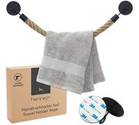 Hennez Porte-Serviettes sans perçage - Porte-Serviettes - Porte-Serviettes sans perçage - Porte-Serviettes de Salle de Bain - Organiseur de Cuisine - Serviettes sans perçage Noir pour Cuisine Gadgets