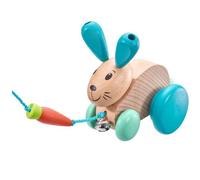 Henny Hoppel lapin en bois à tirer