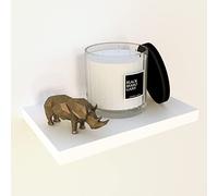 Henor Étagère Murale en Bois FSC® 30 x 20 x 2.5 cm. Charge Max. 25 kg. Support caché. Blanc