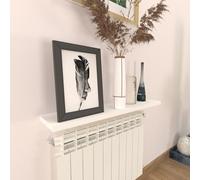 Henor Étagère Murale en Bois FSC® 90 x 20 x 2.5 cm. Charge Max. 25 kg. Support caché. Blanc