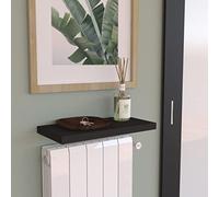 Henor Étagère Murale en Bois FSC® 40 x 15 x 3 cm. Charge 30 Kg.Support caché. Réglable horizontalement. Vertical et Inclinaison. Graphite