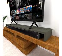 Henor Rehausse TV en Bois Double 180 x 35 x 15 cm Graphite Mat. Supporte +100 kg.