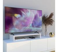 Henor Support élévateur TV en Bois FSC® 90 x 35 x 15 cm Blanc Supporte 60 kg.
