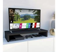 Henor Support élévateur TV en Bois FSC® 90 x 35 x 15 cm Graphite. Supporte 60 kg.