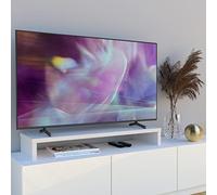 Henor Support élévateur TV en Bois FSC® 110 x 35 x 15 cm Blanc. Supporte 60 kg.