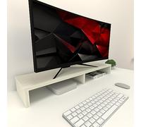 Henor Support en Bois pour Moniteur TV 100 x 26.5 x 12 cm. Supporte 90 Kg. Chêne Stel