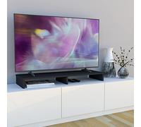 Henor Support en Bois pour Moniteur TV 100 x 26.5 x 12 cm. Supporte 90 Kg. Graphite