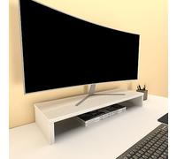 Henor Support en Bois pour Moniteur TV 82 x 26.5 x 12 cm. Supporte 50 Kg. Chêne Stel