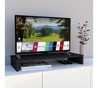 Henor Support TV en Bois FSC® élévateur d'écran TV 85 x 35 x 12 cm. Meuble TV supporte 50 kg. Graphite