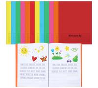 Henoyso Lot de 12 carnets de composition primaire de 24,9 x 19,5 cm, livres vierges pour enfants, pour écrire des histoires, dessiner et écrire un journal d'histoires pour enfants, 30 feuilles vierges