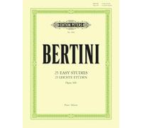 Henri bertini : 25 etudes faciles - 25 easy studies - opus 100 - piano