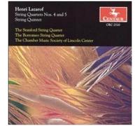Henri Lazarof: String Quartets Nos. 4 & 5