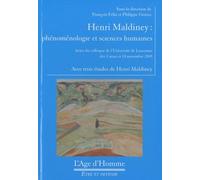 Henri Maldiney - Phénoménologie Et Sciences Humaines