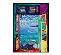 Henri Matisse FenêTre Ouverte Vintage Celebrity Toile tableau Affiche Murale Art Toile tableau Peinture Imprimer Salon Home Decor Moderne Tableaux Sans Cadre 30×40cm