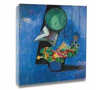 Henri Matisse“Fleurs et assiette en céramique”Toiles Peintures-Affiches Art Mural de-Décoration de Salon-Tableau Décorations Pour la Maison Cadeau-Prêt à Accrocher(93x111cm-37x44inch,Encadrée)