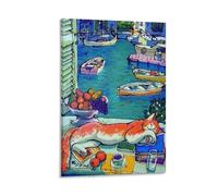 Henri Matisse Impression sur toile Motif chat 40 x 60 cm