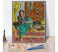 Henri Matisse Peinture par numéros pour adulte assis Riffian Peinture par numéros sur toile