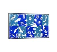 Henri Matisse Tableaux : Polynésie, La Mer. Tableau murale célèbre encadrée pour le salon. Reproduction de peinture sur toile - Prêt à accrocher 60x96cm Cadre noir