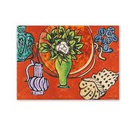 Henri Matisse Tableaux sur toile Célèbres Peinture-Impression sur toile Matisse Reproductions-Tableau Impressionnisme Matisse Poster-'Nature morte au magnolia, 1950' 30x42cm(12x17in)Sans cadre