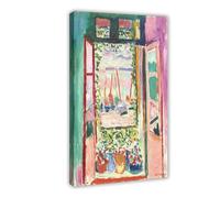 Henri Matisse - The Open Window 1905 - Affiche murale d'art pour famille, bar, restaurant, garage, café, cadre cadeau, 60 x 90 cm
