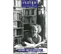 Henri meschonnic n 995 mars 2012 - Collectif - Revue Europe - broché - Revue