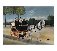 Henri Rousseau Dit Le Douanier La Carriole Du Pere Junier Extra Large Art Print Wall Mural Poster Premium XL Grand Art mur Affiche
