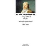 Henri Saint-Simon Correspondance: (1781-1825)