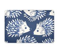 Henri Style Tapis à langer doux et absorbant pour enfants et adultes Bleu indigo 132,1 x 86,4 cm (L x l)