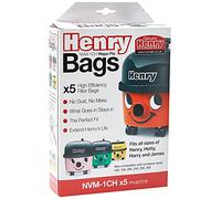 Henry 907076 HepaFlo 1 Paquet de Sacs pour aspirateur NVM-1CH Pack of 5 Blanc NVM-1CH/907076