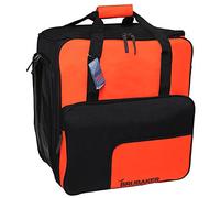 Henry Brubaker Sac à chaussures de ski Casque Sac à chaussures de ski Sac à dos Sac Bottes Confortable avec fonction sac à dos Super Function 2.0 - La Nouvelle Edition en 6 couleurs spéciales d'hiver. Orange/noir/blanc