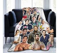 Henry Cavill Couverture polaire chaude douce et confortable pour canapé, bureau, lit, voiture, camping, canapé, couverture de plage