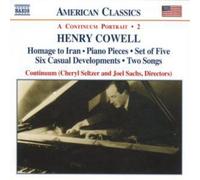Henry Cowell Continuum Portrait, a 2 (Sachs, Seltzer, Continuum) (CD) Album