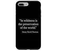 Henry David Thoreau Wildness Citation Coque pour iPhone 7 Plus/8 Plus