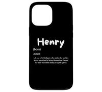 Henry Definition Nom personnalisé Costume pour Henrys Coque pour iPhone 13 Pro Max