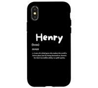 Henry Definition Nom personnalisé Costume pour Henrys Coque pour iPhone X/XS