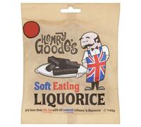 Henry Goode's Soft Eating Réglisse 140 g Boîte de 12