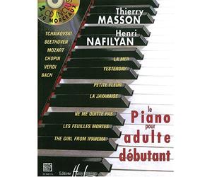 Henry Lemoine : Piano Pour Adulte Débutant Avec 2 CD - Partitions, 61 Clés, USB Type B, CD Inclus