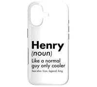 Henry Like A Normal Guy Only Cooler Legend King Prénom Coque pour iPhone 17