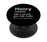 Henry Like A Normal Guy Only Cooler Legend King Prénom PopSockets PopGrip Adhésif