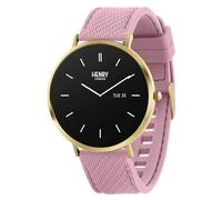 Henry London Cobweb Montre Intelligente de Fitness avec Bracelet en Silicone Rose