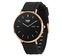 Henry London Montre Intelligente avec Bracelet en Silicone Noir