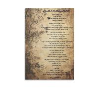 Henry Scott Holland Poem Poster Death Is Nothing At All Canvas Painting for Remembrance Wall In Memory Of Loved One(Framed,12X18inch(30X45cm))