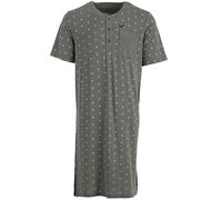 Henry Terre Chemise de nuit à manches courtes avec poche poitrine en coton pour homme