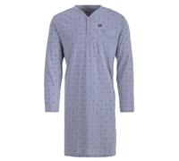 Henry Terre Chemise de nuit à manches longues pour homme avec poche poitrine Taille M à 3XL