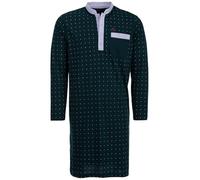Henry Terre Chemise de nuit à manches longues pour homme avec poche poitrine Taille M à 3XL, vert, M