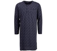 Henry Terre Chemise de nuit à manches longues pour homme avec poche sur la poitrine boutonnée Taille M-3XL, charbon, XXL