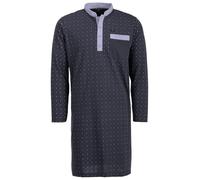 Henry Terre Chemise de nuit homme manches longues à pois avec poche poitrine Tailles M-3XL, anthracite, M
